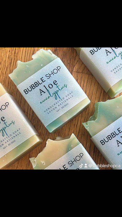 Savon à l'aloès et à l'eucalyptus